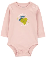 Baby Lemons Mommy & Daddy Long-Sleeve Bodysuit