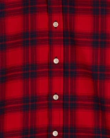 Kid Plaid Button-Front Shirt