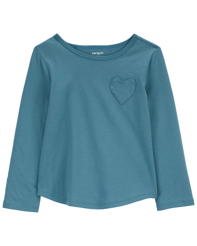 Toddler Heart Pocket  Jersey Tee