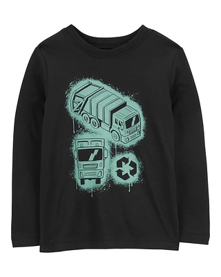 Toddler Recycle Truck Long-Sleeve Graphic Tee