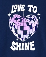 Kid Love to Shine Long-Sleeve Shirt - Navy