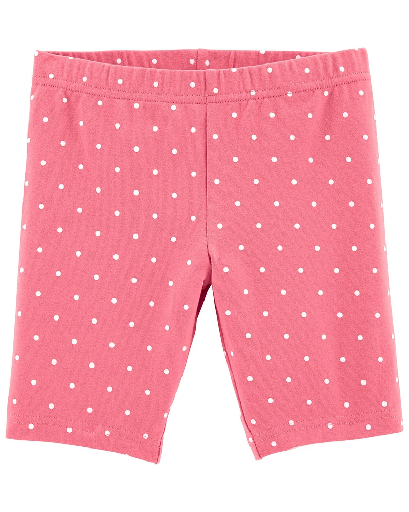 Kid Polka Dot Bike Shorts