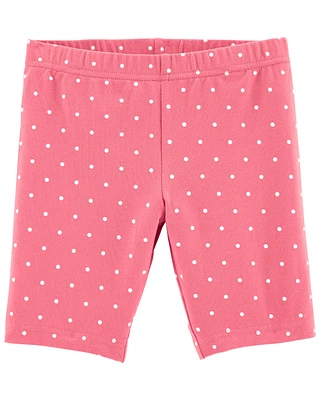 Kid Polka Dot Bike Shorts