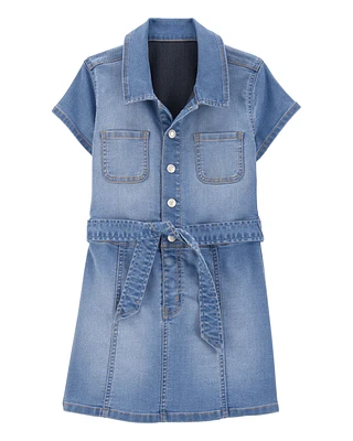 Kid Belted Denim Dress