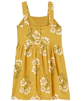 Baby Floral Linen Dress