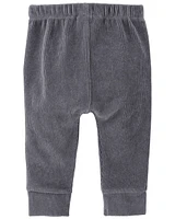 Baby Pull-On Ribbed Velour Pants