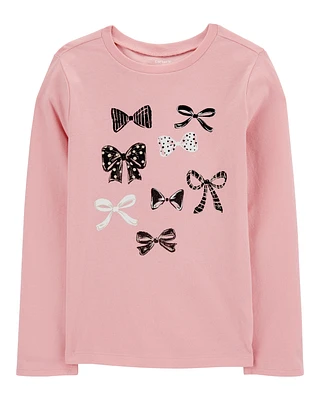 Kid Bow Long-Sleeve Graphic Tee