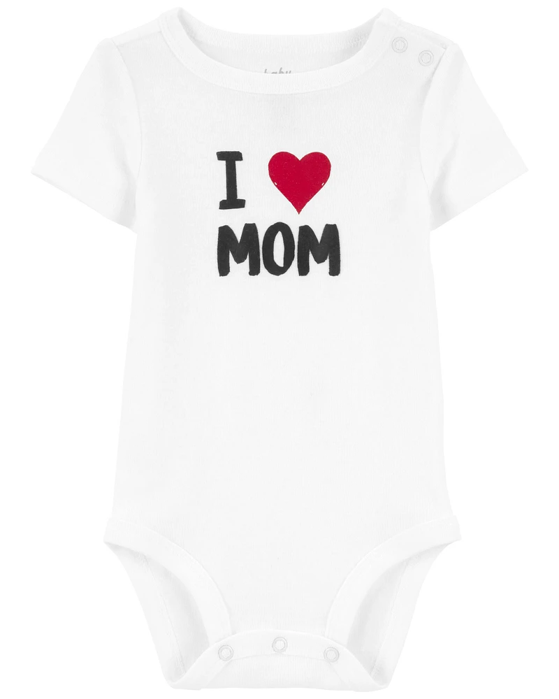 Baby 'I Love Mom' Bodysuit