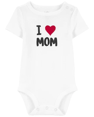 Baby 'I Love Mom' Bodysuit