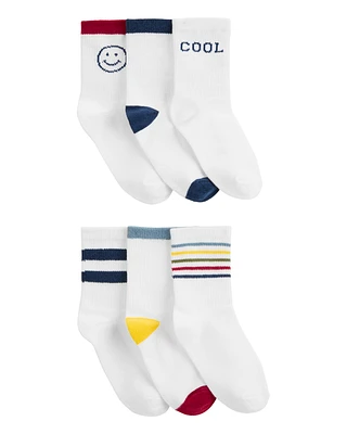 Kid 6-Pack Crew Socks