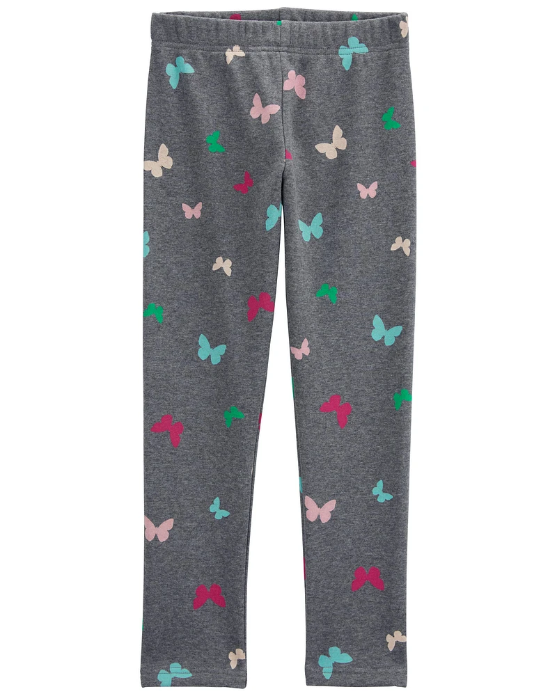 Butterfly Cozy Fleece Leggings