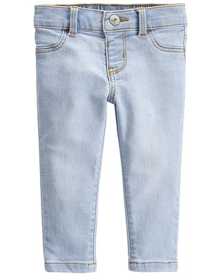 Baby Light Blue Wash Skinny-Leg Jeans