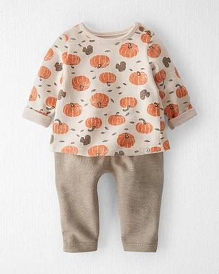 Baby Organic Cotton Set Harvest Pumpkins