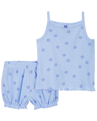 Baby 2-Piece Ribbed Outfit Set