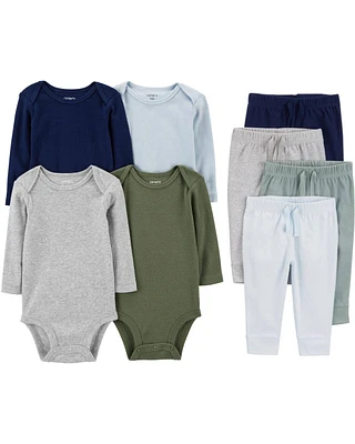 Baby 8-Piece Bodysuits & Joggers Set