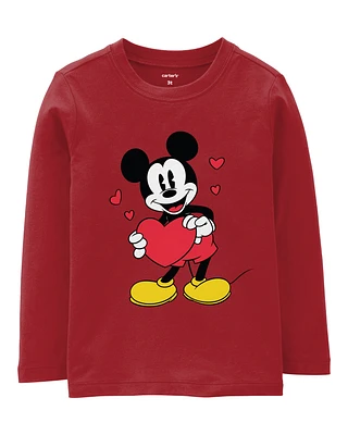 Toddler Mickey Mouse Valentine's Day Tee - Red