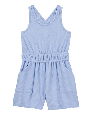 Kid Ribbed Textured Romper