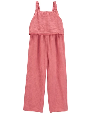 Kid Layered Gauze Jumpsuit