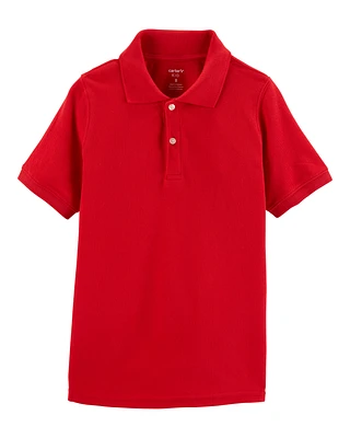 Kid Piqué Uniform Polo