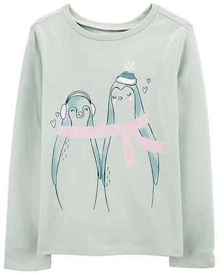 Kid Penguin Long-Sleeve Graphic Tee