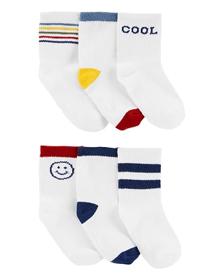 Toddler 6-Pack Crew Socks