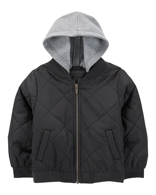 Toddler Quilted Bomber Jacket