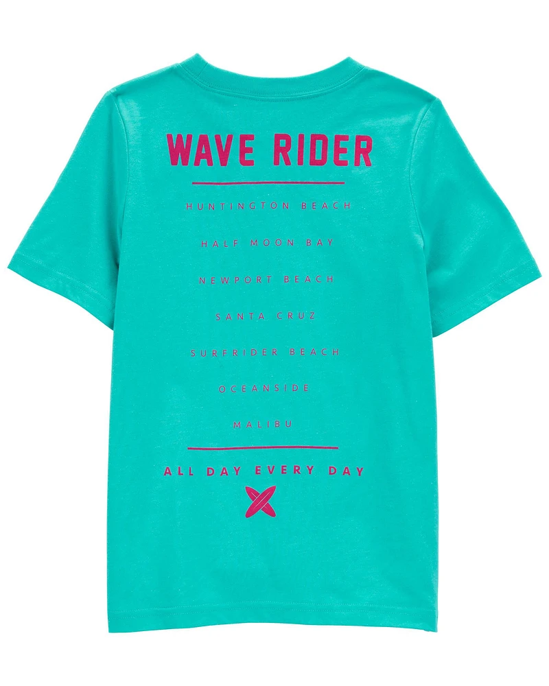 Kid Wave Rider Shark Jersey Tee