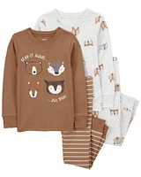 Baby 4-Piece Woodland Creatures Pajamas