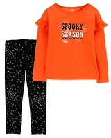 Toddler 2-Piece Halloween Graphic Tee & Leggings Set