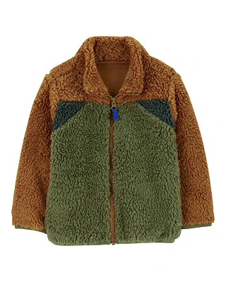 Baby Sherpa Fleece Zip-Up Jacket