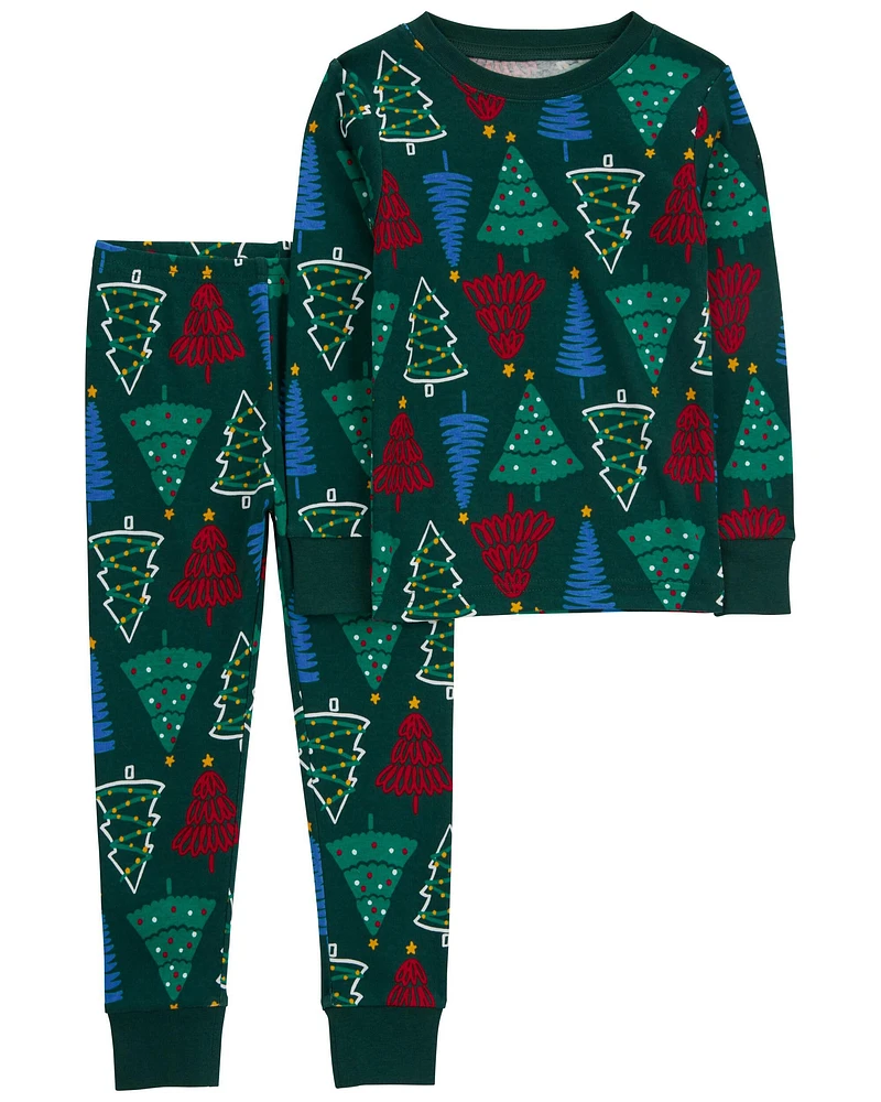 Baby 2-Piece Christmas Tree 100% Snug Fit Cotton Pajamas