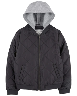 Kid Quilted Bomber Jacket