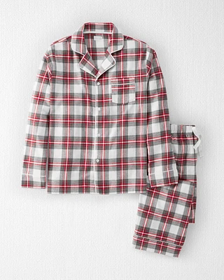 Adult Organic Cotton Flannel Pajamas Set