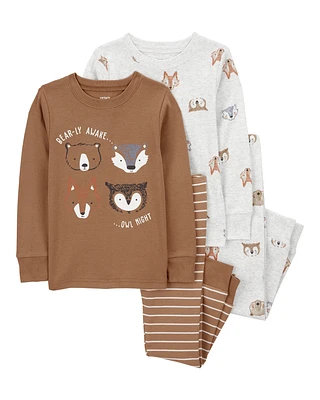 Baby 4-Piece Woodland Creatures Pajamas