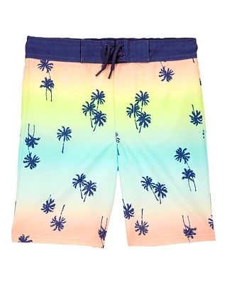 Kid Palm Tree Swim Trunks