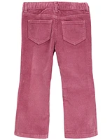 Baby Flared-Leg Corduroy Pants - Pink