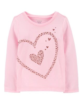 Toddler Heart Long-Sleeve Graphic Tee