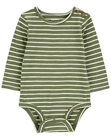 Baby 2-Pack Striped Long-Sleeve Bodysuits