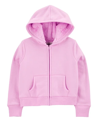 Kid Fleece-Lined Zip-Up Jacket