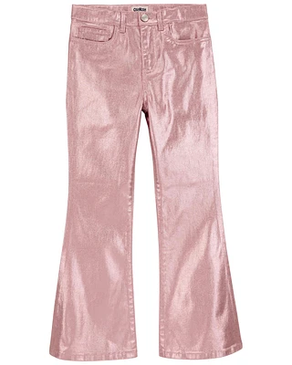 Kid Metallic Flare Pants