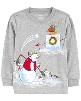 Toddler Snowball Fight Graphic Tee