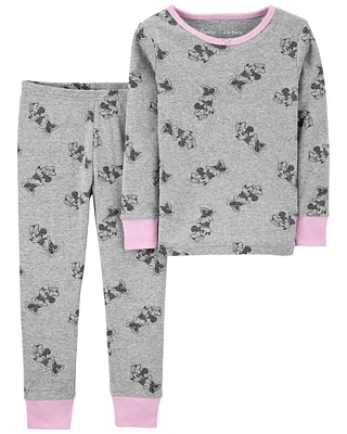 Toddler 2-Piece Minnie Mouse 100% Snug Fit Cotton Pajamas