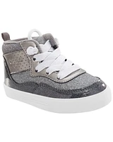 Toddler Glitter High-Top Sneakers