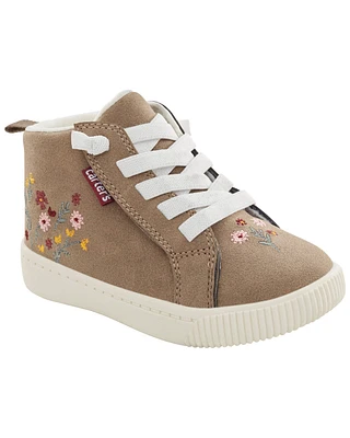 Toddler Floral High-Top Sneakers