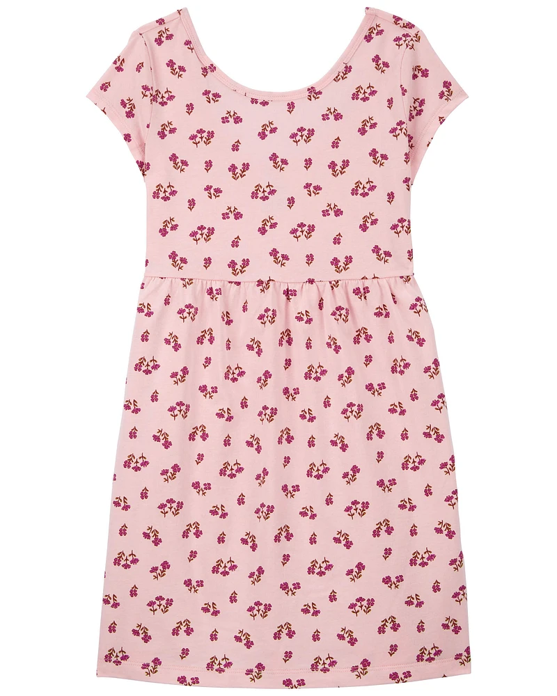 Kid Floral Jersey Dress