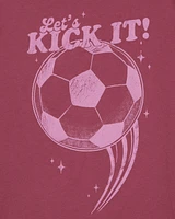 Kid Kick It Soccer Graphic Tee