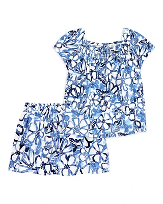 Baby 2-Piece Floral Fashion Top & Skort Set