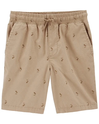 Kid Drawstring Canvas Shorts