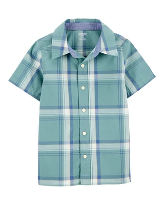 Kid Short-Sleeve Button-Front Shirt