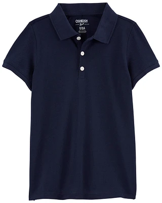 Kid Pique Cotton Uniform Polo